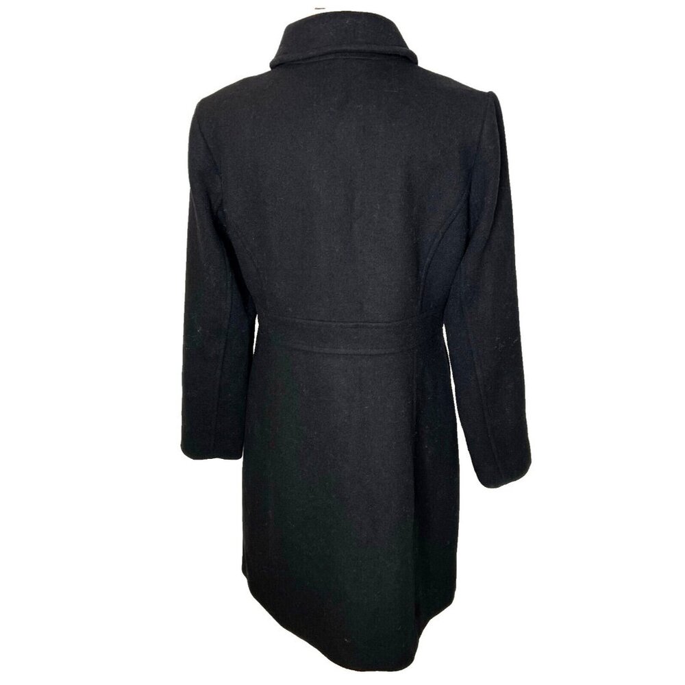 J.Crew Womens $298 Wool Blend Lady Coat Black Size 14 AT107 - Picture 5 of 7